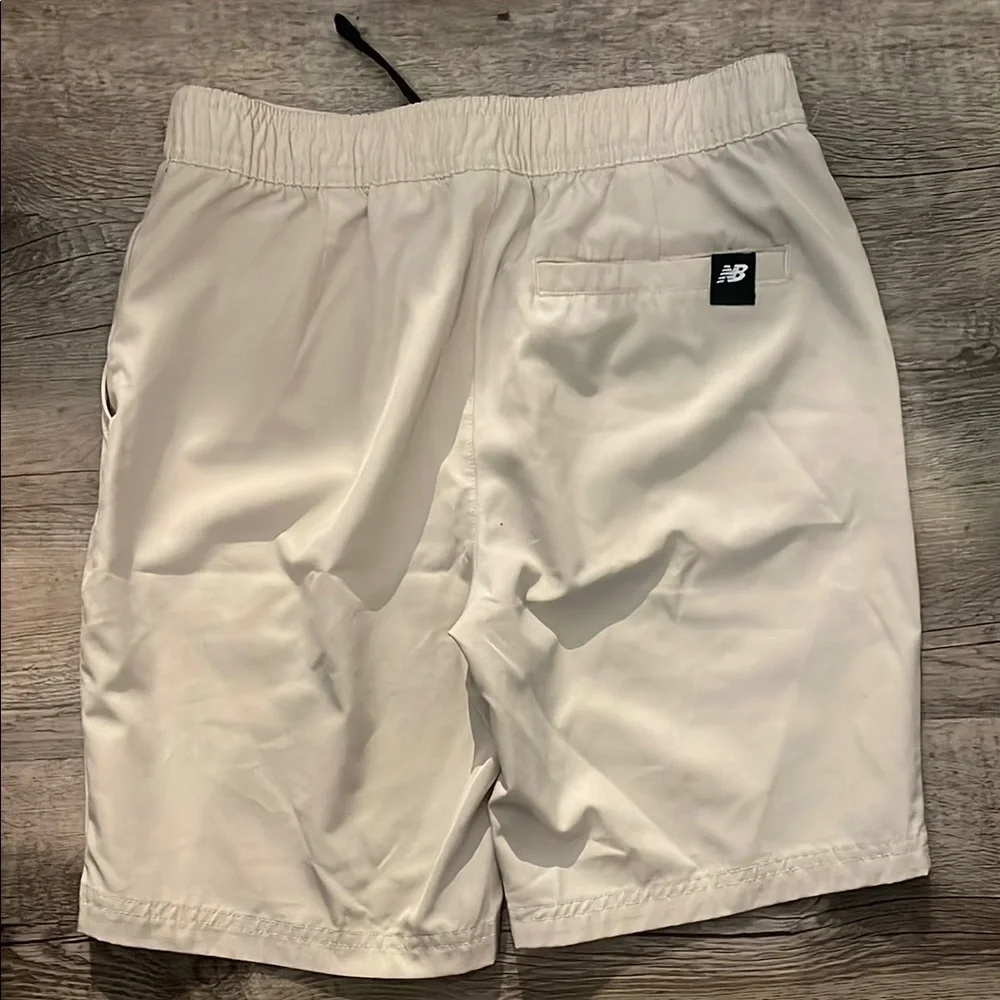 New Balance cream Athletic Shorts Lightweight Performance